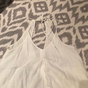 Roxy White gauze sundress